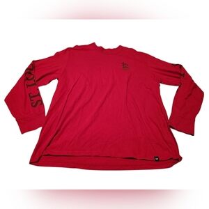 Women’s 3X '47 Brand Red St. Louis Cardinals Long-Sleeved Shirt